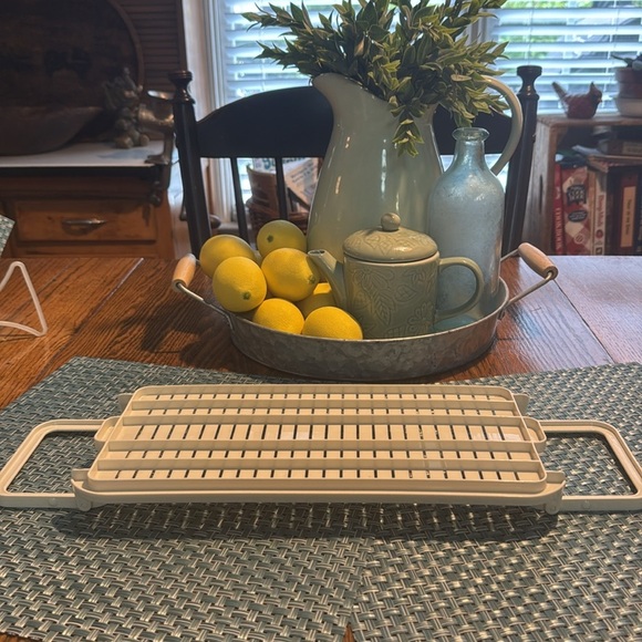 Vintage Tupperware Modular Mates Produce Manager 2 Way Tray Grid Rack Handles - Picture 5 of 5